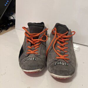 Piloti Prototipo Driving Shoes Charcoal Orange White Mens 10 MFG#01218